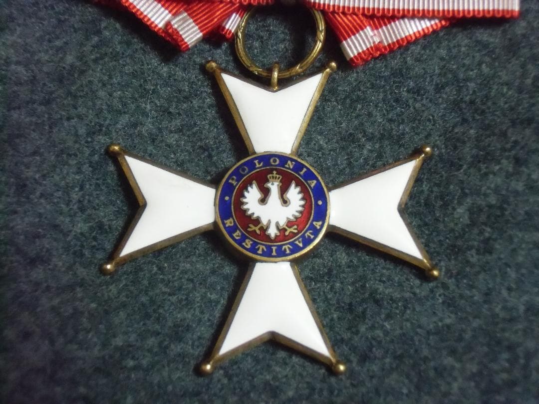 Ｐポーランド軍＊ポロニアレスティトゥータ勲章＊司令官クラス（実物）