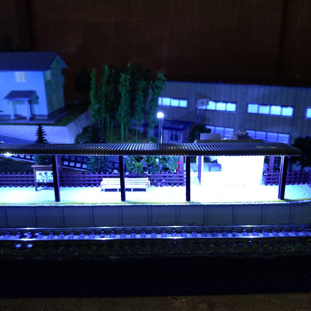 ミニレイアウト　ジオラマ　Nゲージ　ライト付き