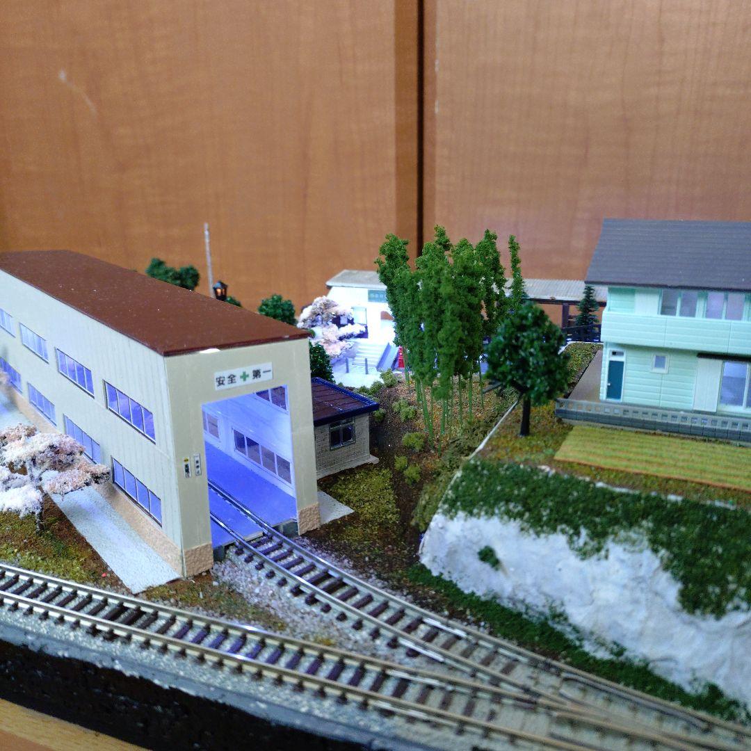 ミニレイアウト　ジオラマ　Nゲージ　ライト付き
