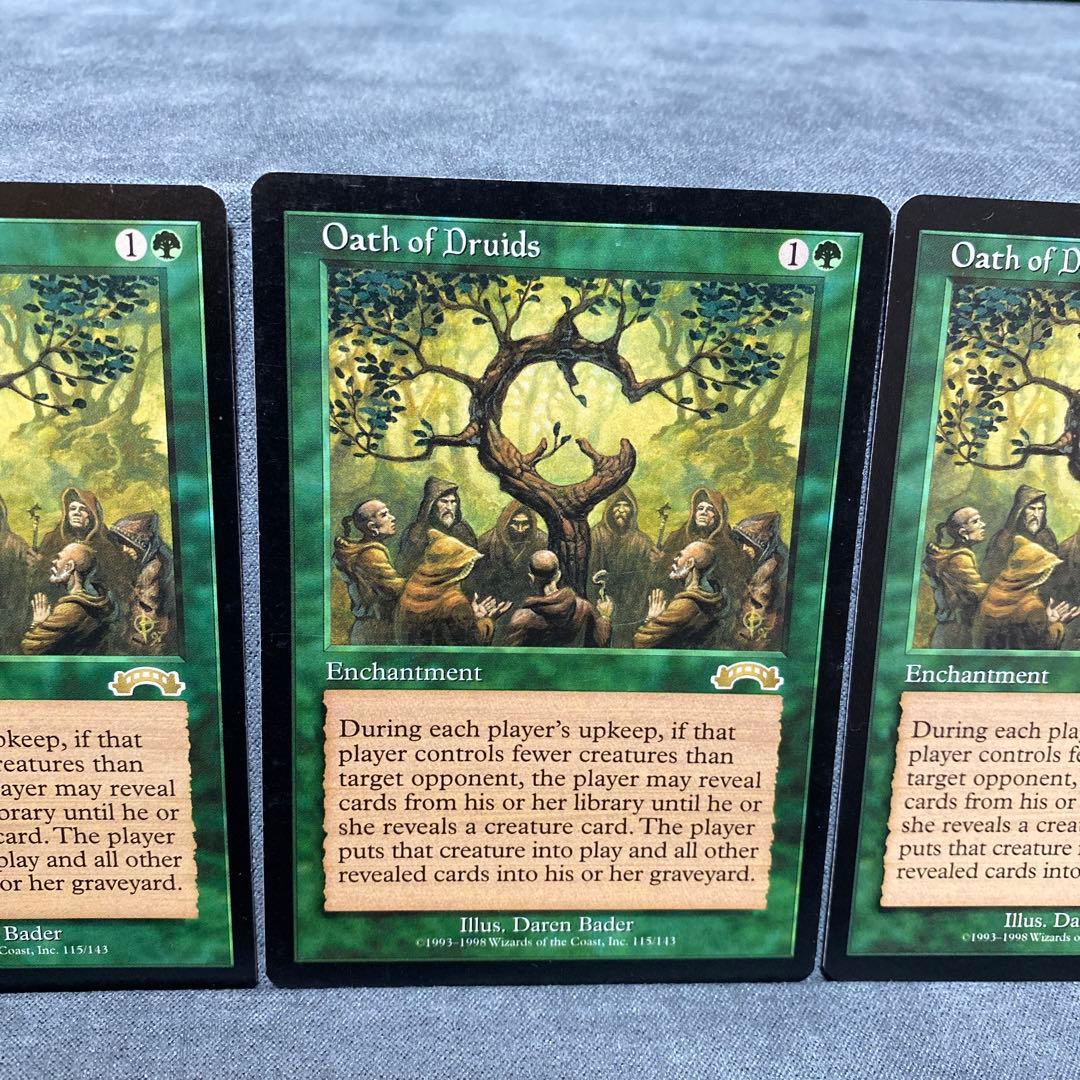 MTG ドルイドの誓い 英語版 EXO 3枚 エクソダス 初版