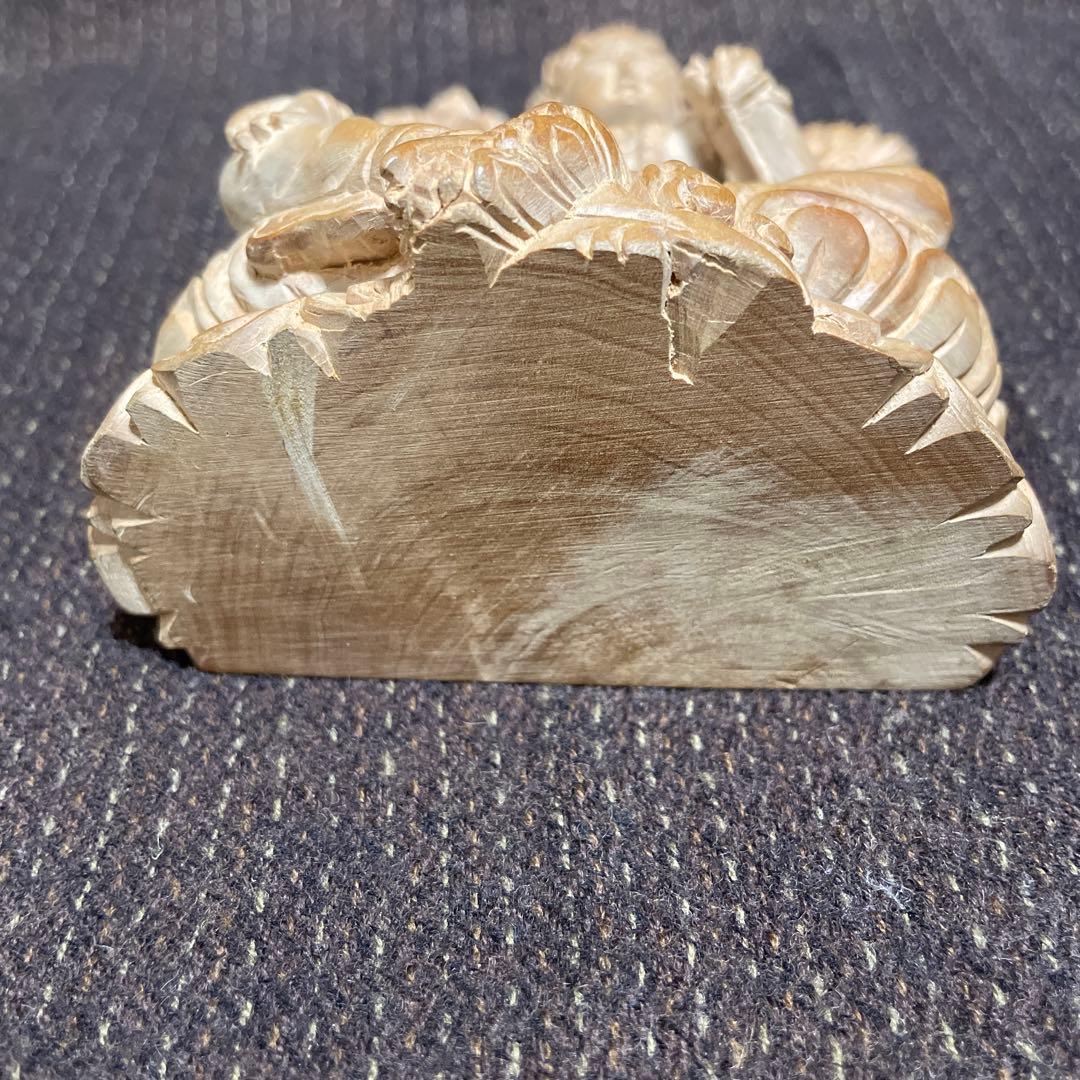 緑多羅菩薩 仏像 白檀 木彫り骨董