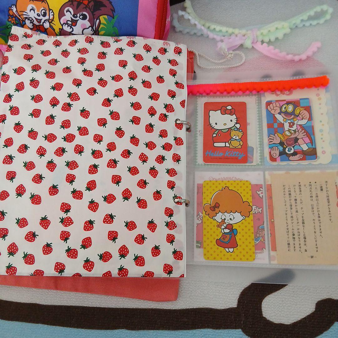 昭和レトロ　おすそわけファイル　ポーチSet　2穴クリアバインダー