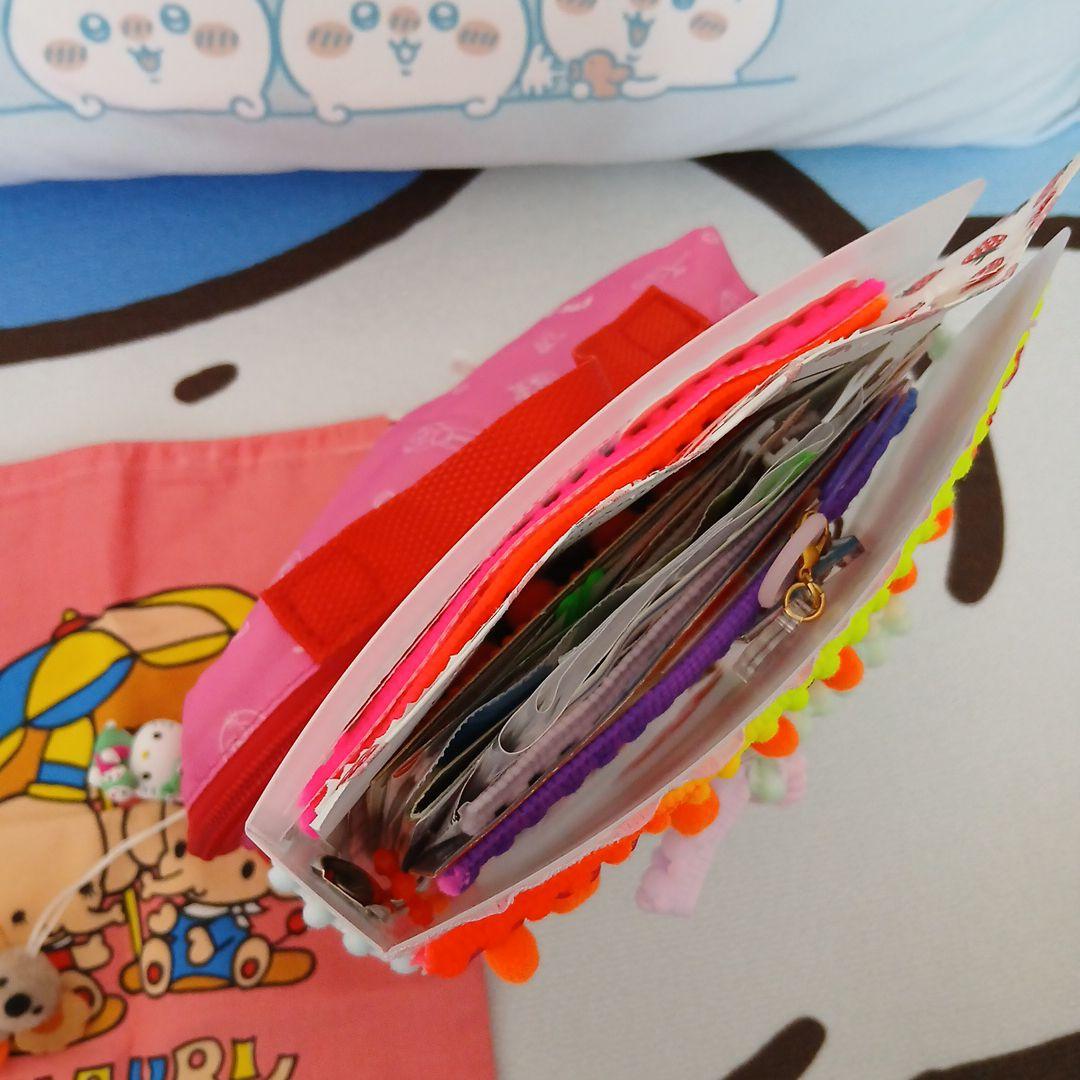 昭和レトロ　おすそわけファイル　ポーチSet　2穴クリアバインダー