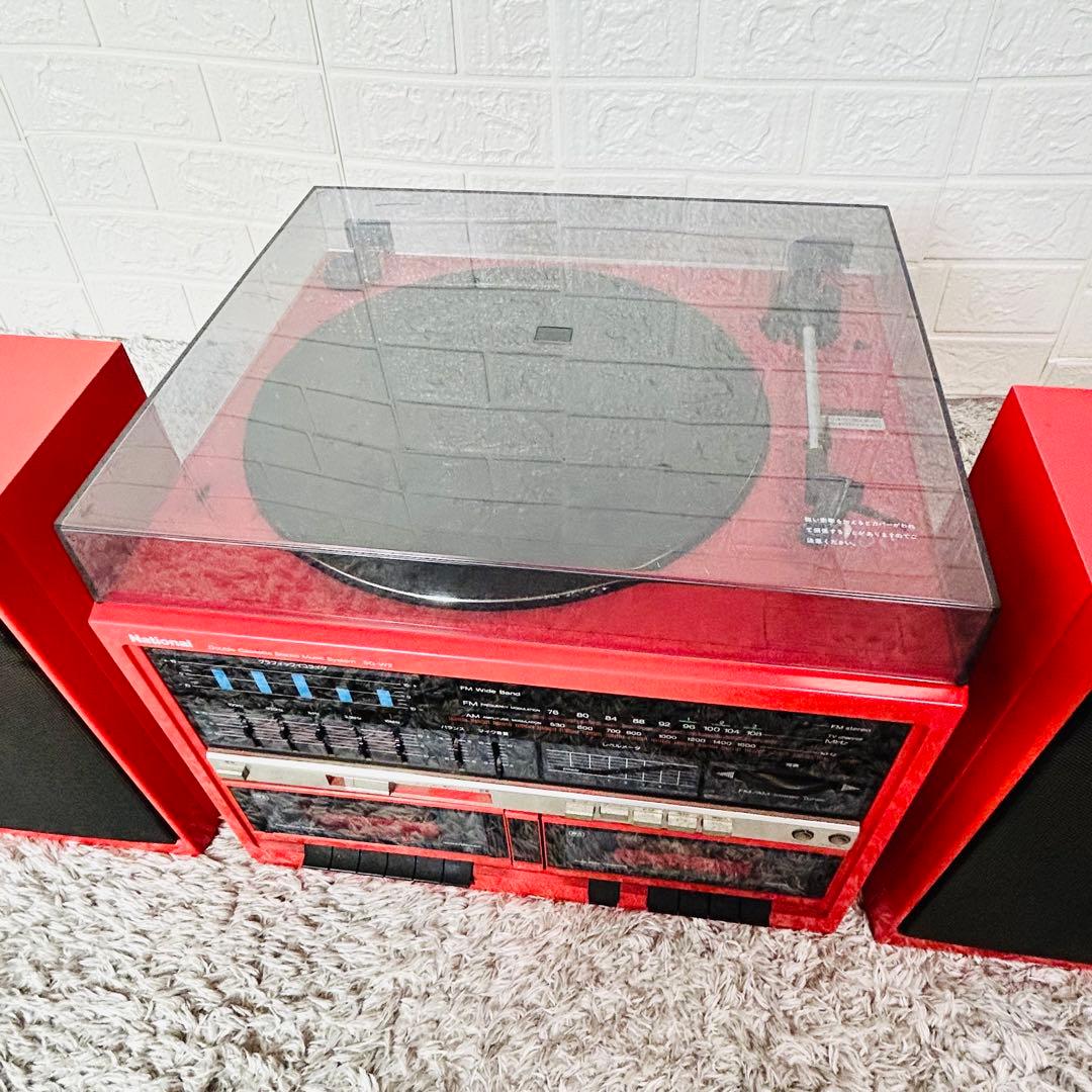 NATIONAL SG-W2 ダブルカセットデッキ ターンテーブル 昭和レトロ