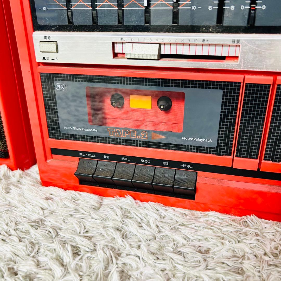 NATIONAL SG-W2 ダブルカセットデッキ ターンテーブル 昭和レトロ