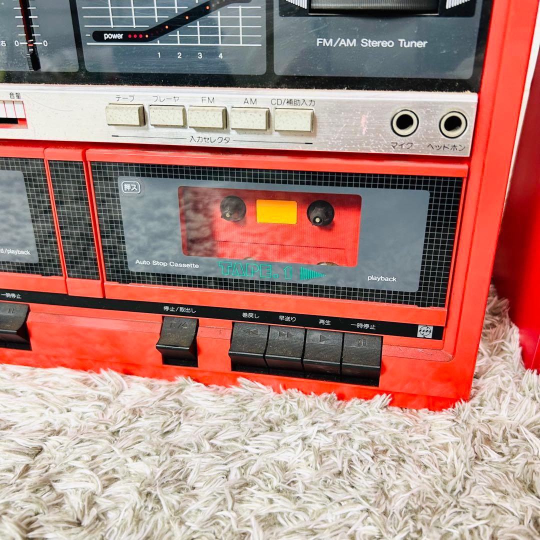 NATIONAL SG-W2 ダブルカセットデッキ ターンテーブル 昭和レトロ