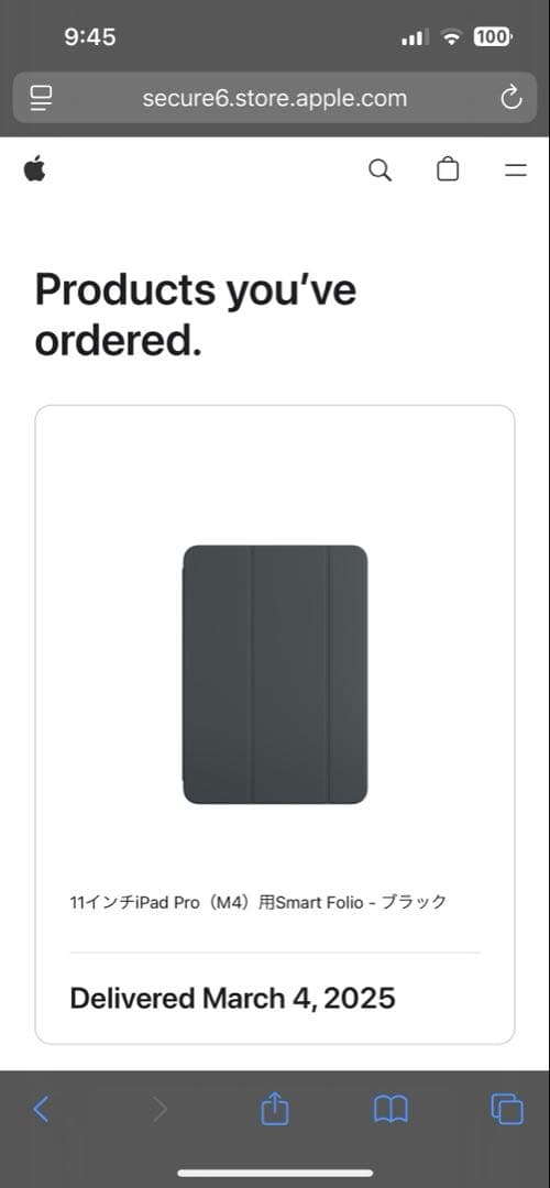 iPad Pro M4 11インチ ブラック Smart Folio ケース