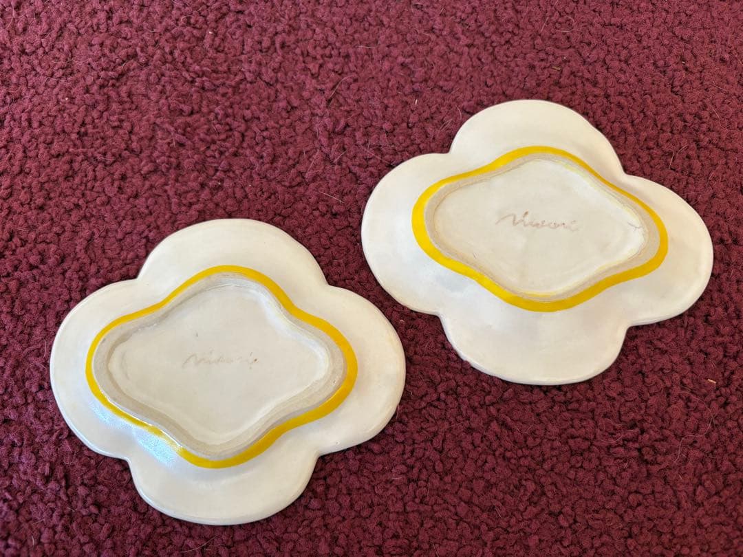 【矢板緑】ミモザ　小皿セット2枚