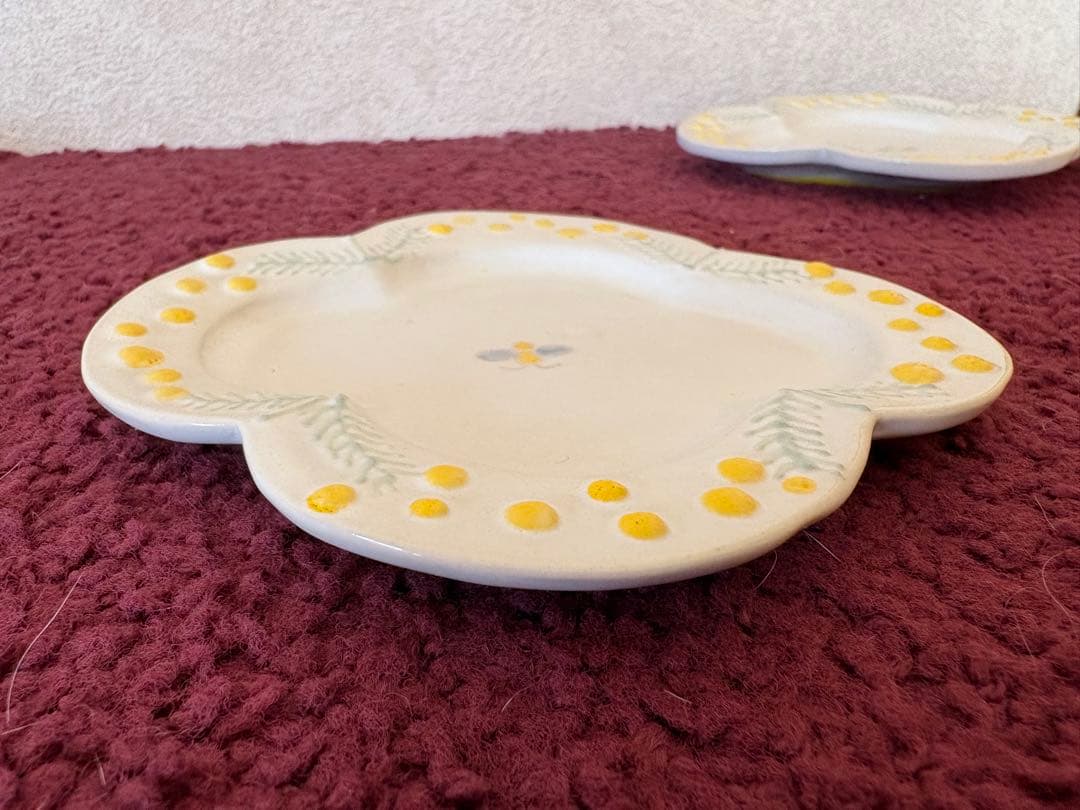 【矢板緑】ミモザ　小皿セット2枚