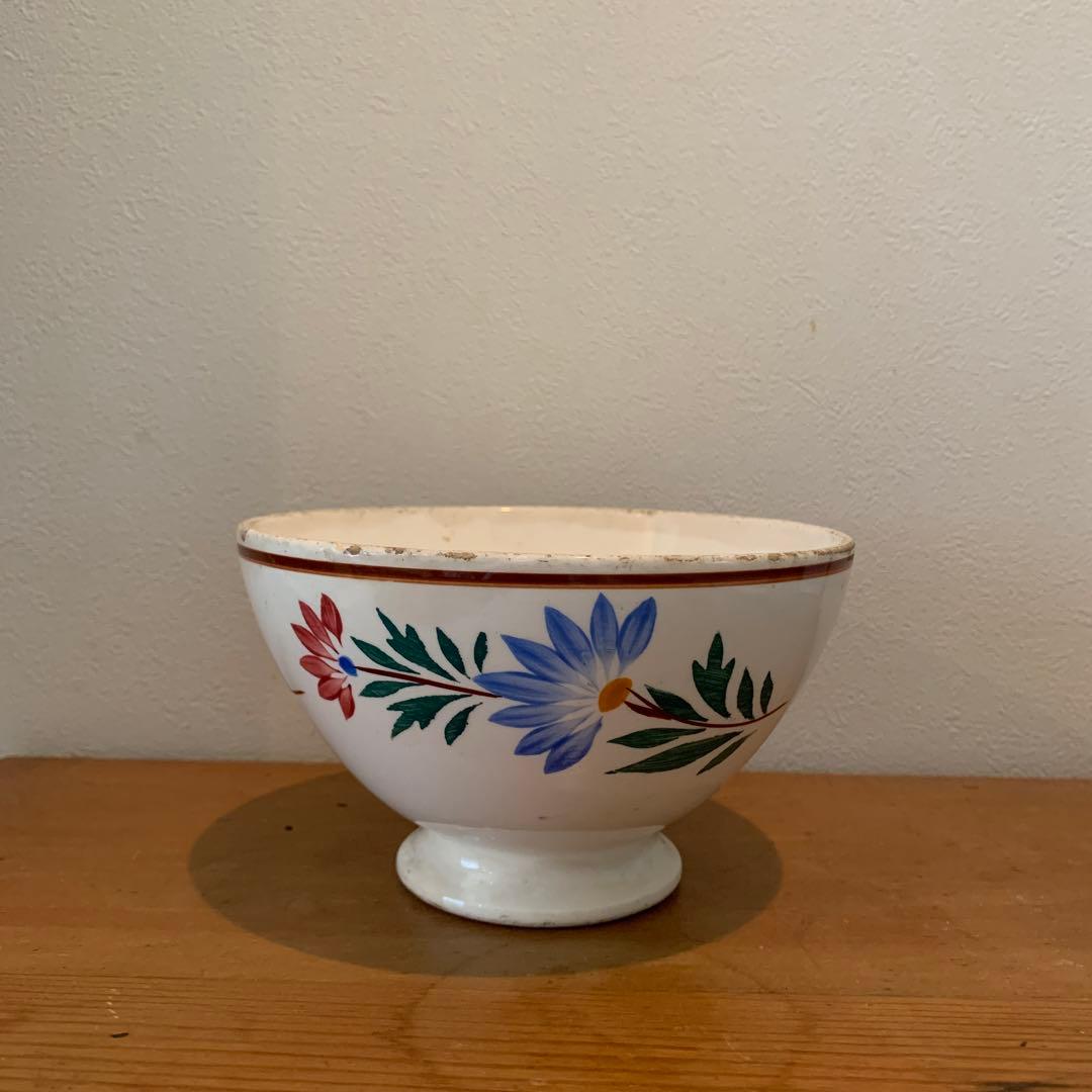 イギリス　アンティーク　カフェオレボウル