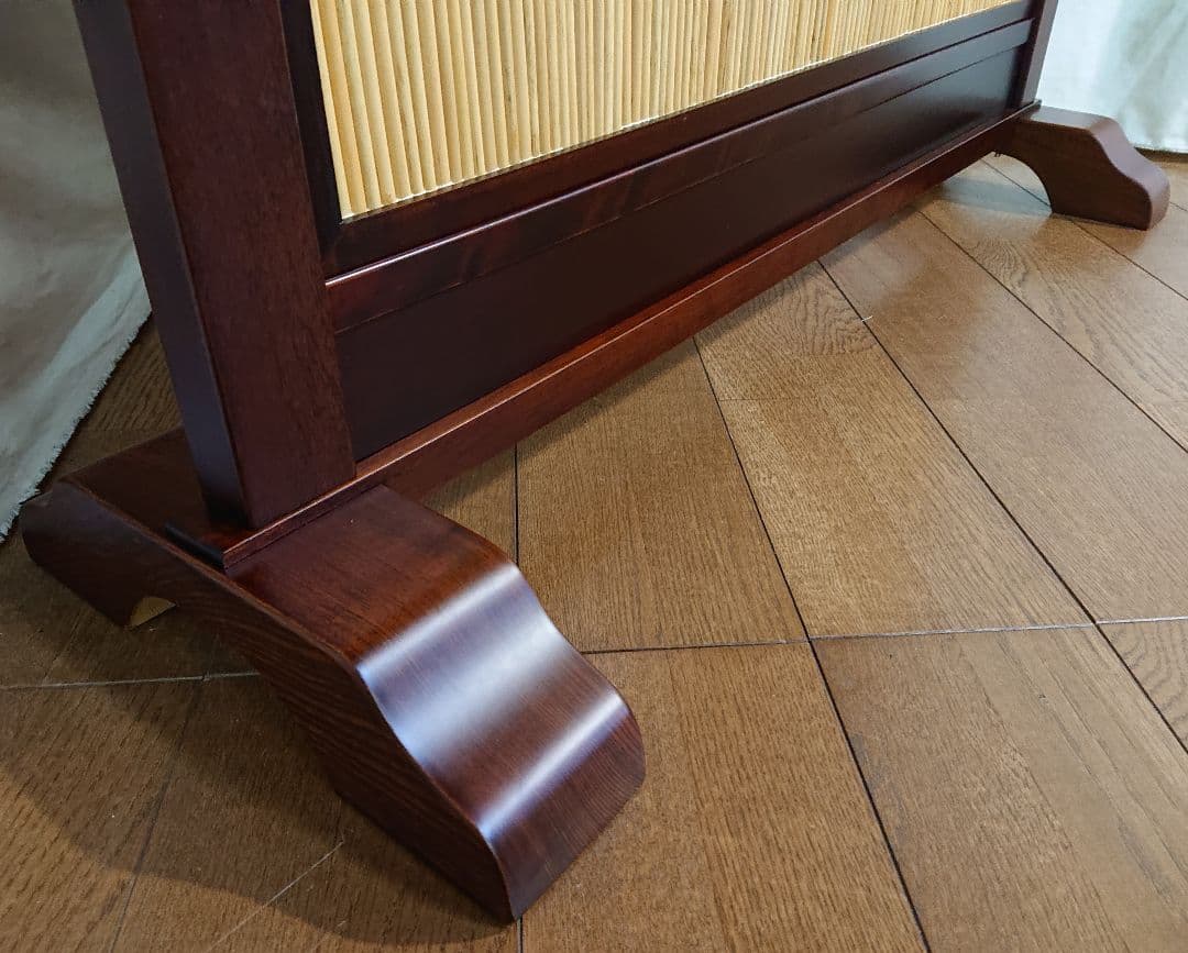 衝立　和風　伝統ヨシ入り衝立１枚式間仕切り玄関 和室衝立 訳アリ特価 １台のみ