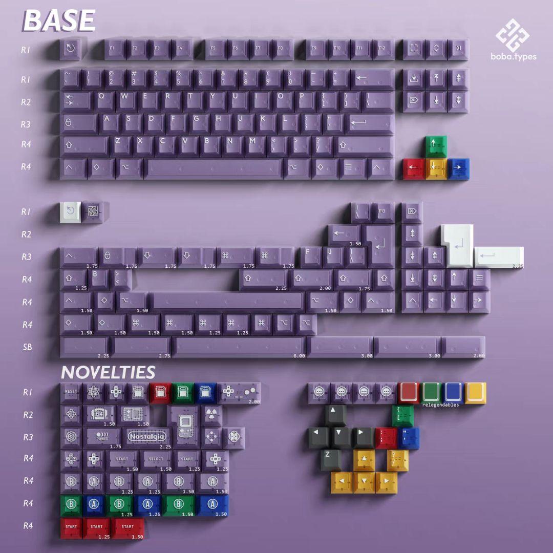 キーボード pbtfans atomic purple r2