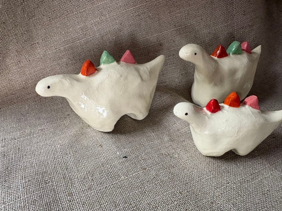 【新品】　つちつち舎　手びねり　恐竜　置物　セット　北欧