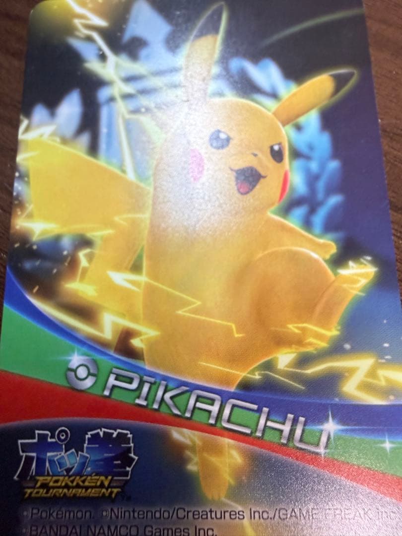 ピカチュウ　ポッ拳namcoロケテスト限定デザイン バナパスポートカード