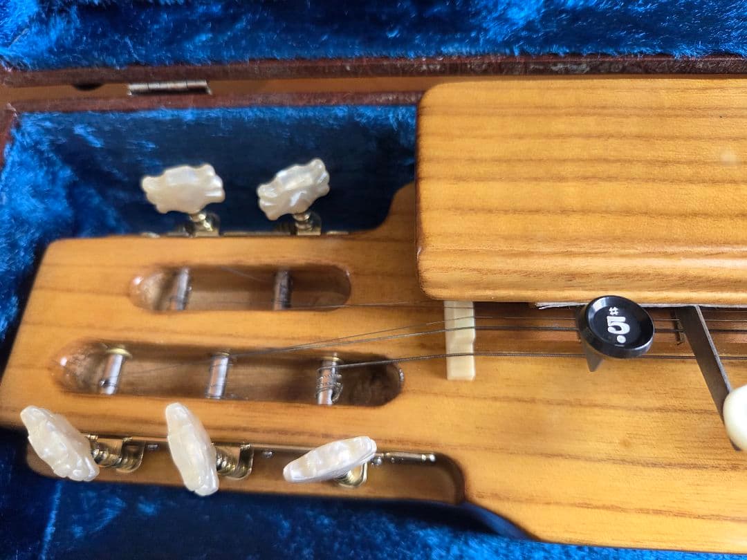 琴伝流　木製 大正琴　敷島 ハードケース付き