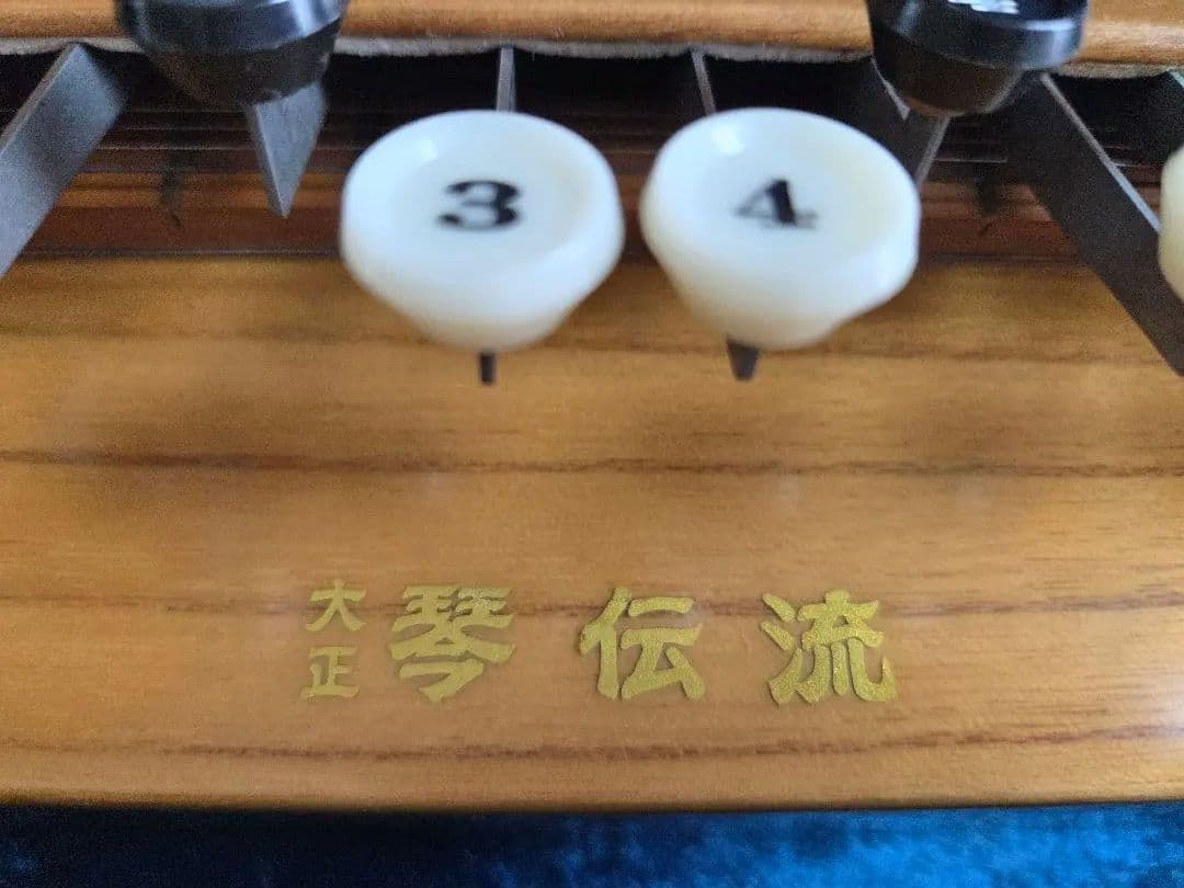琴伝流　木製 大正琴　敷島 ハードケース付き