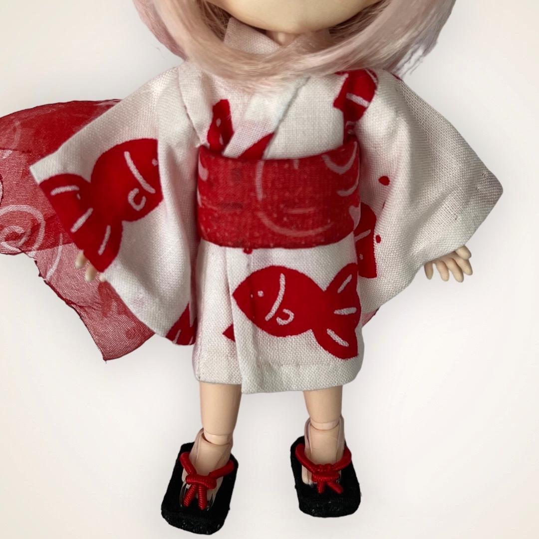 オビツ11　浴衣　着物　1/12　アウトフィット　ドール　服　ob11