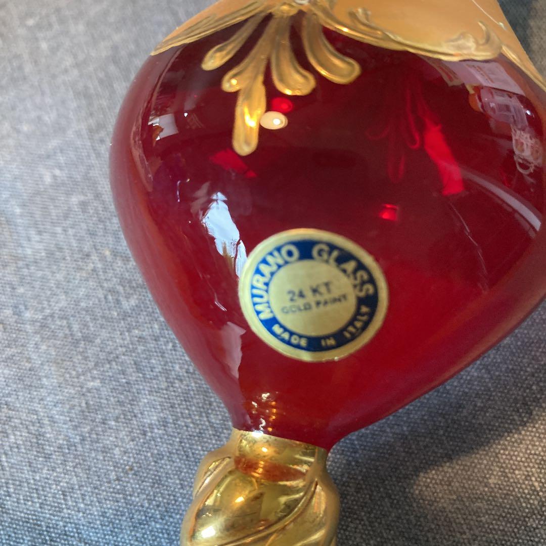 イタリアムラーノガラス製高さ17センチベネチァンガラス