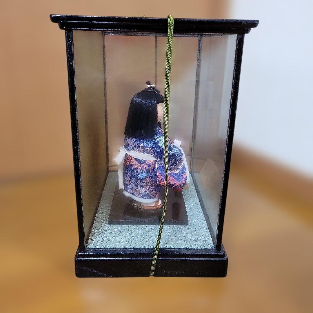 五月人形 陶器製 ディスプレイケース付き