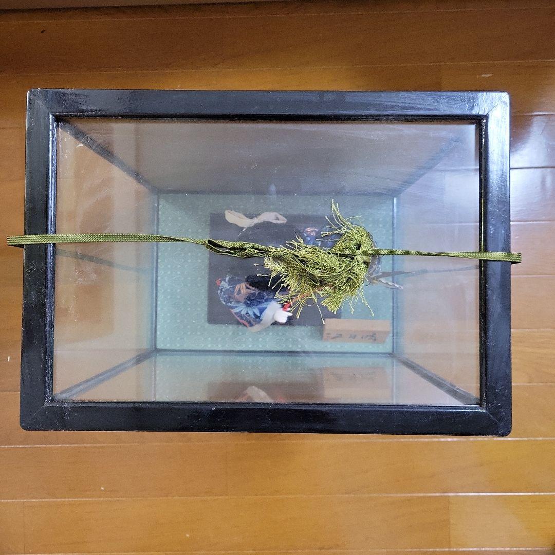 五月人形 陶器製 ディスプレイケース付き