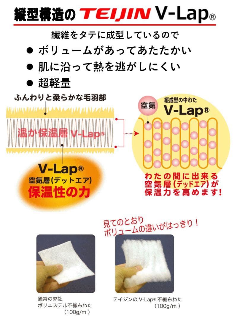 敷きパッド シングル ローズピンク 2枚組 テイジン V-Lap あったか