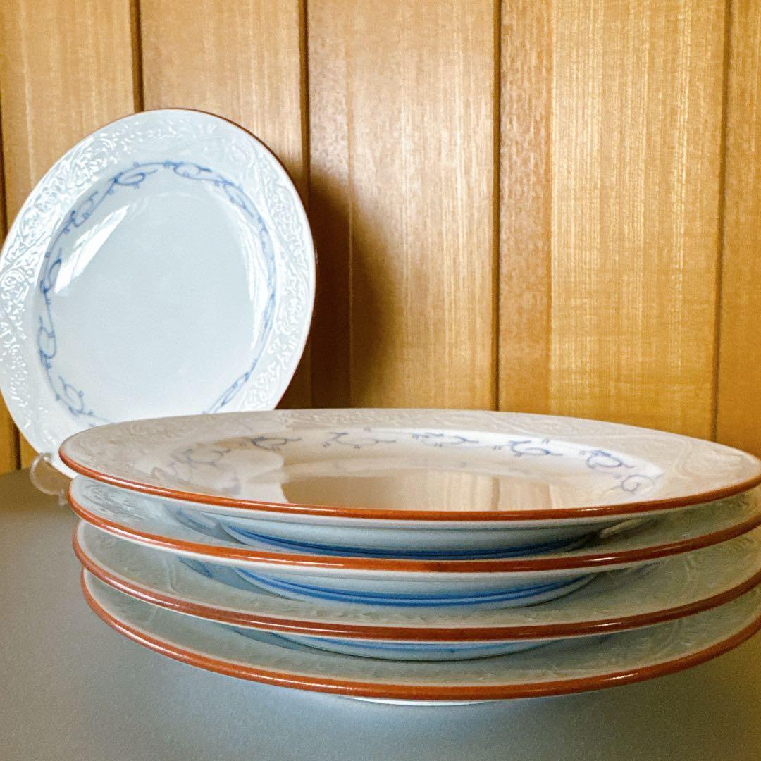 【新品】【5枚セット】有田 波佐見焼 洸琳窯｜径18cm