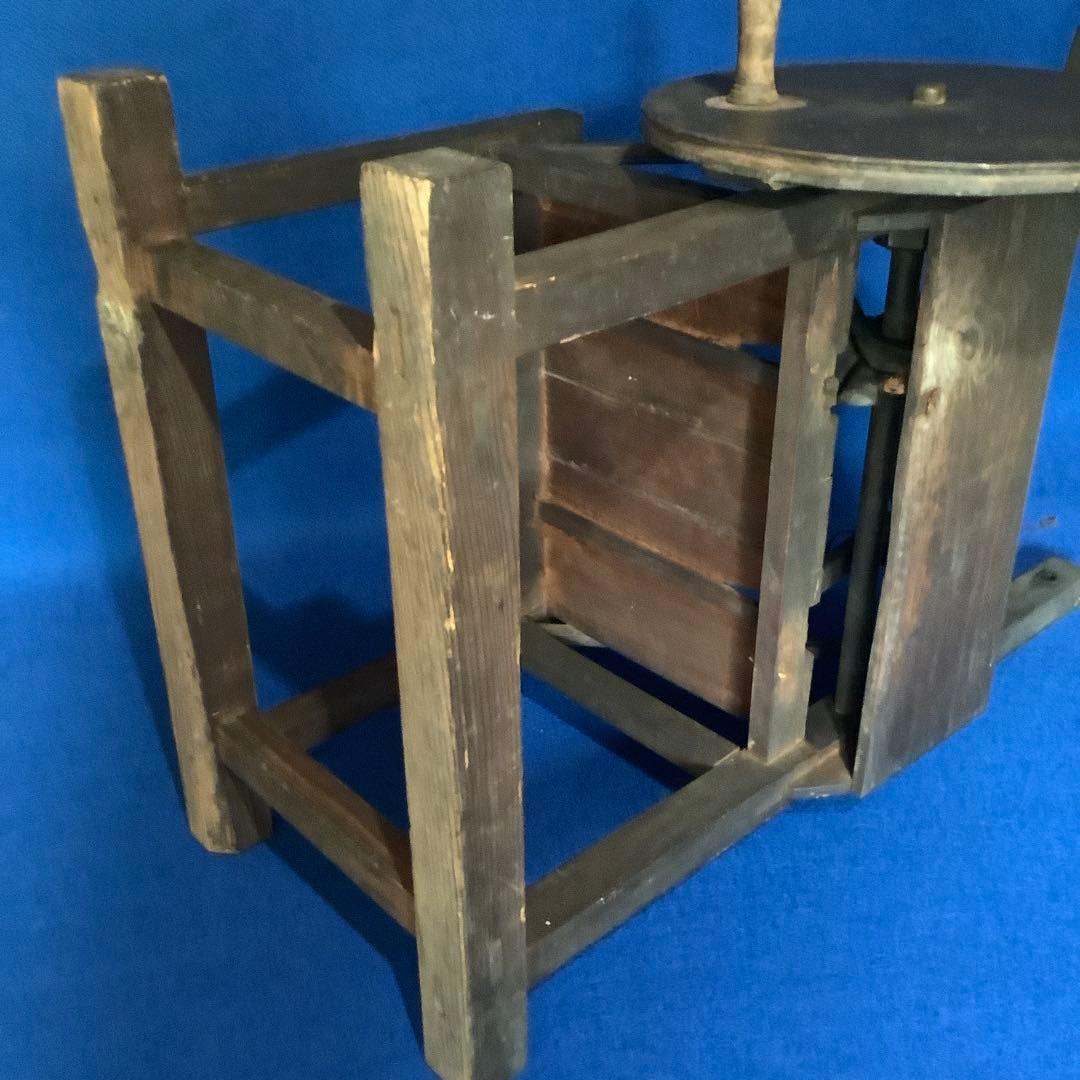 【希少・糸車！？】木製 手動式 手芸用具 古道具 椅子ヴィンテージ