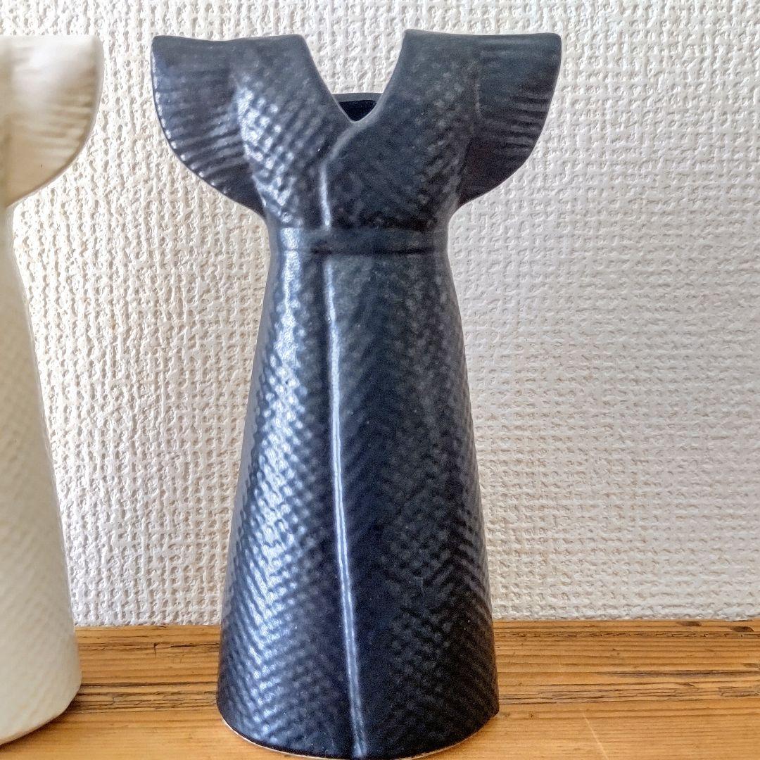 リサ・ラーソン ワードローブ ドレス 陶器 花瓶 フラワーベース 2個セット