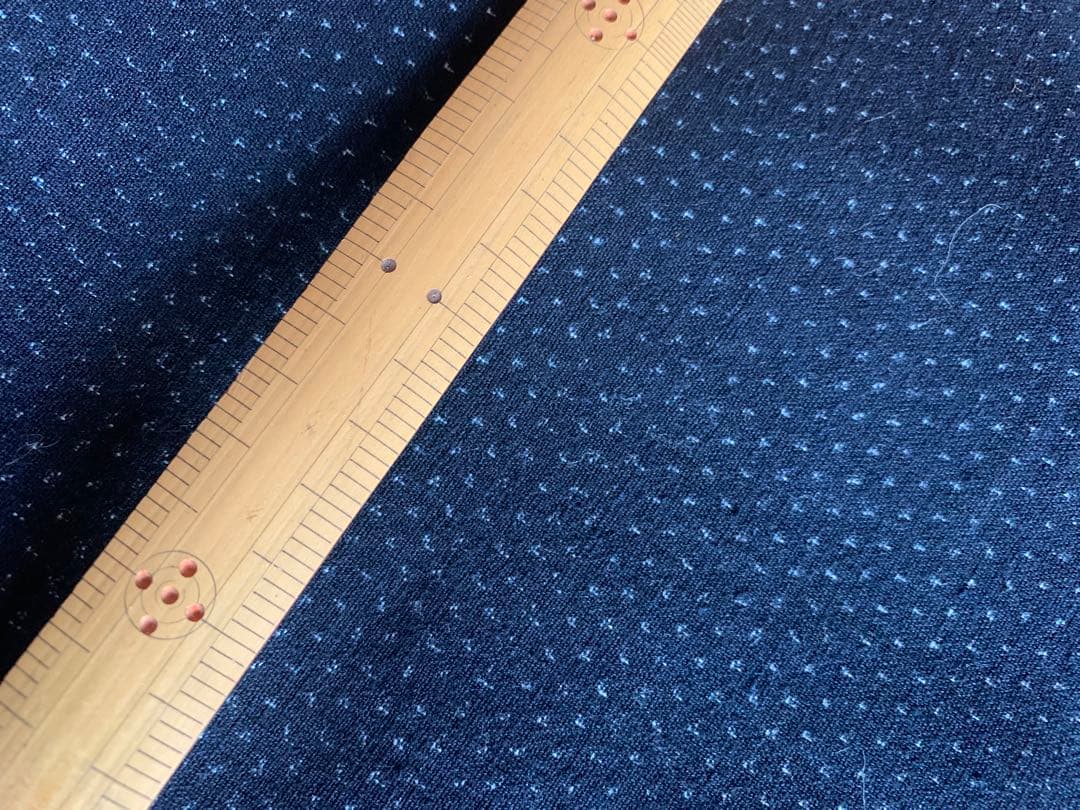 藍染　蚊絣　木綿　着物