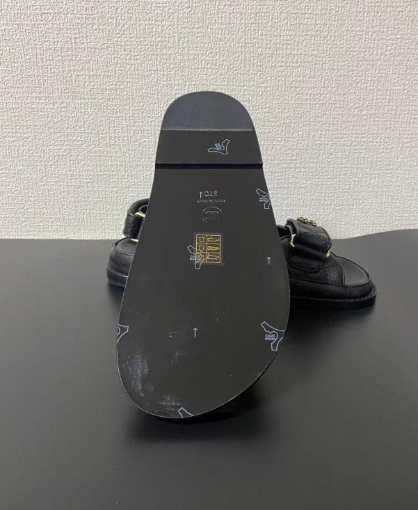 美品~**CHANEL ブラック ストラップサンダル23.5