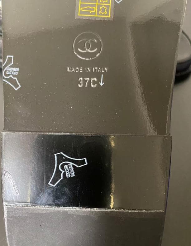 美品~**CHANEL ブラック ストラップサンダル23.5