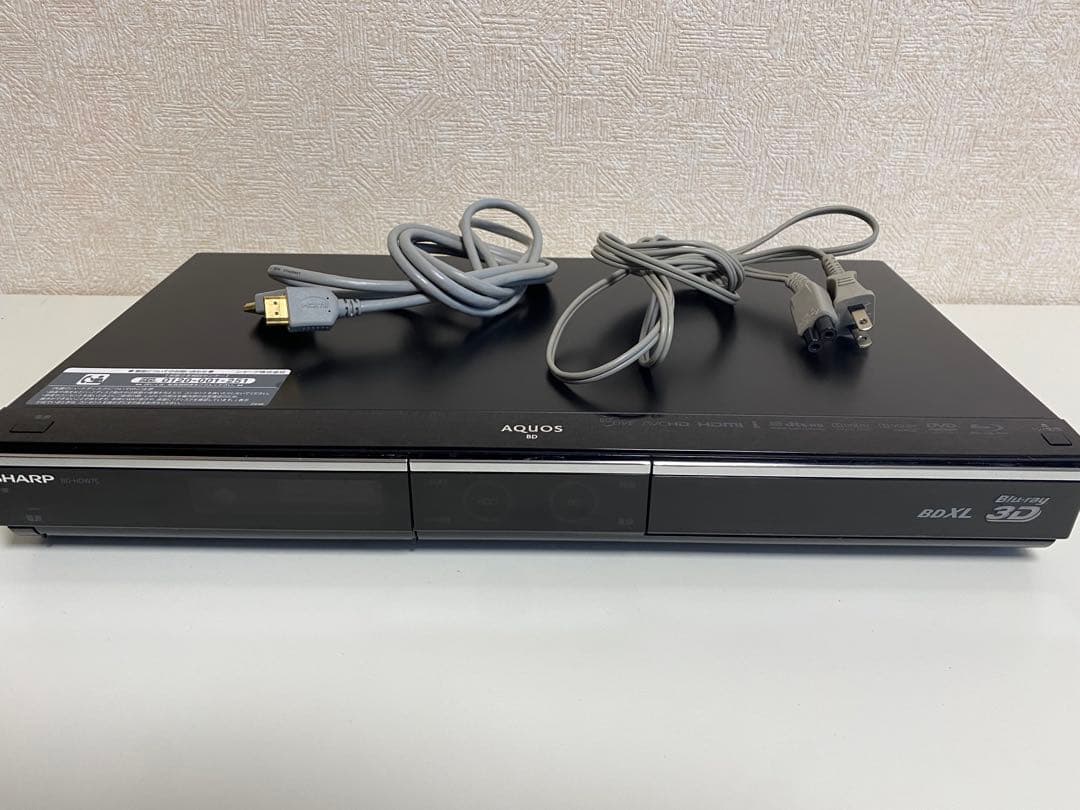 美品　シャープ ブルーレイレコーダー 「BD-HDW75」 動作品