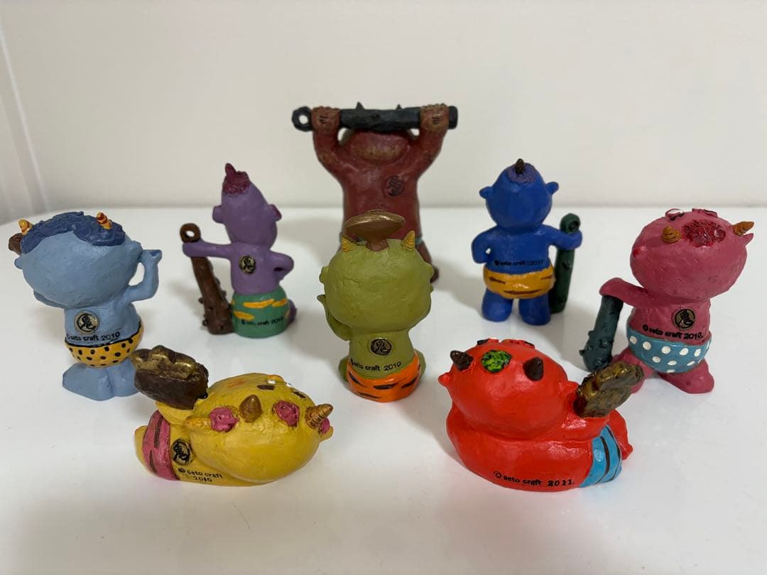 ♪セトクラフト 風水 鬼っ子 鬼置物 8体セット♪