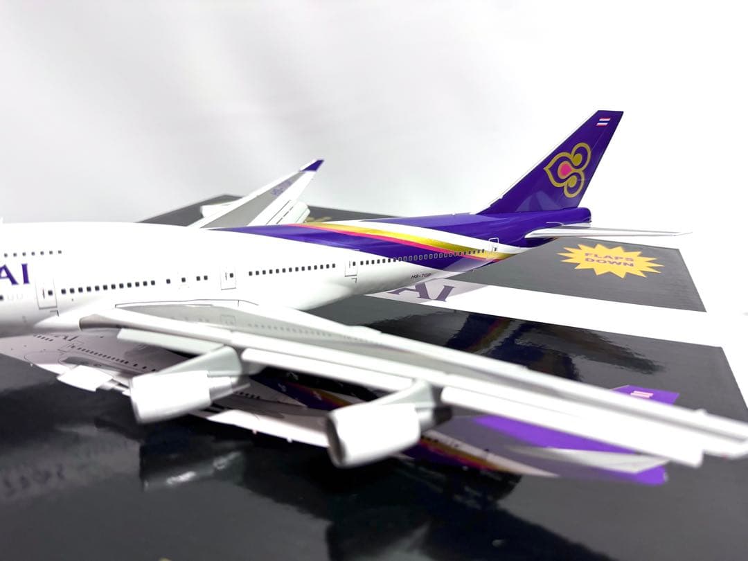 Gemini 1/200 B747-400 THAI タイ航空 フラップダウン