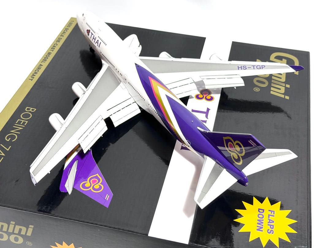 Gemini 1/200 B747-400 THAI タイ航空 フラップダウン