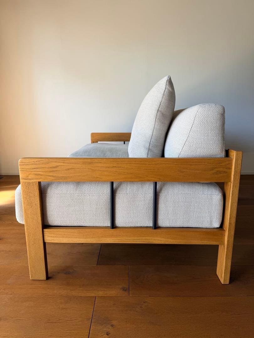 unico LEND カバーリングソファ2.5シーター ベージュ