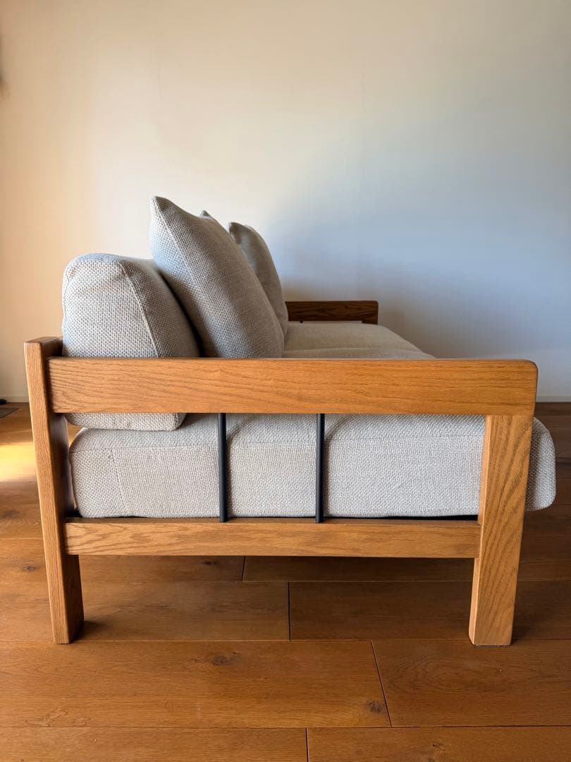 unico LEND カバーリングソファ2.5シーター ベージュ