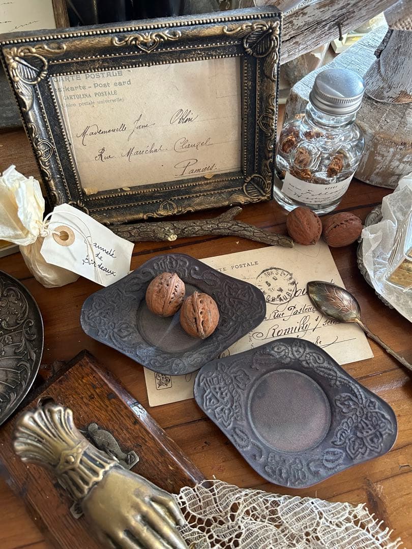 望月万里 茶托 イッチン 煎茶道具 器 茶器セット