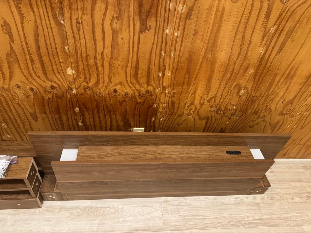 ローベットフレーム　セミダブル　ウォルナット　ブラウン