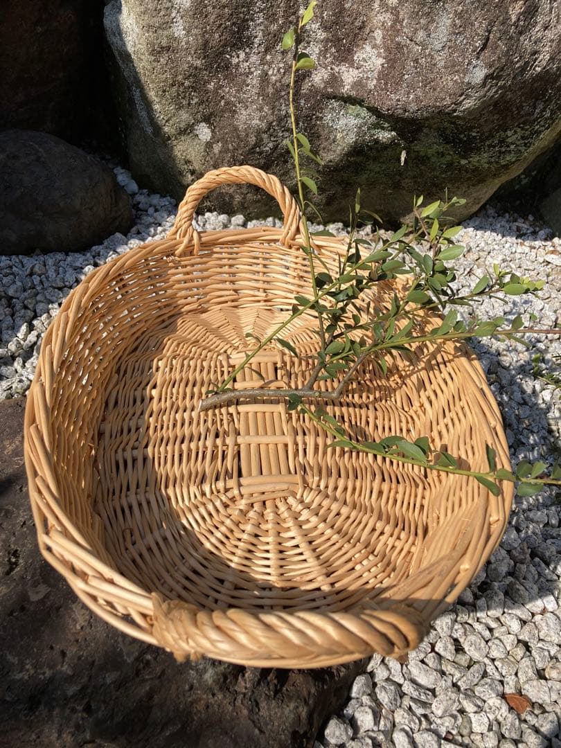 手編み　かご