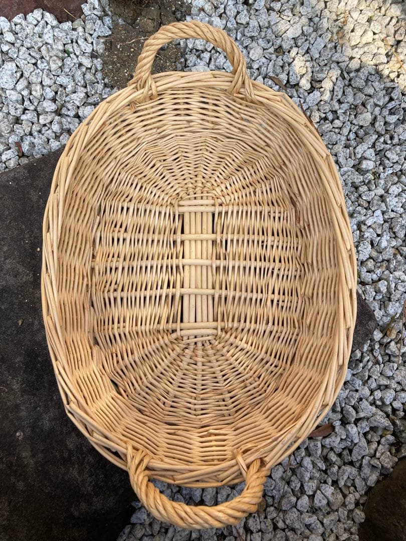 手編み　かご