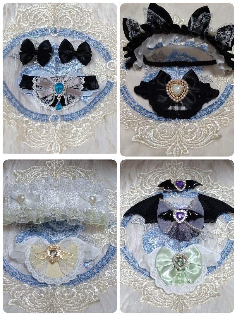 【オーダー/要相談】スタイ リボン チョーカー ヘッドドレス ヘアリボン ぬい服