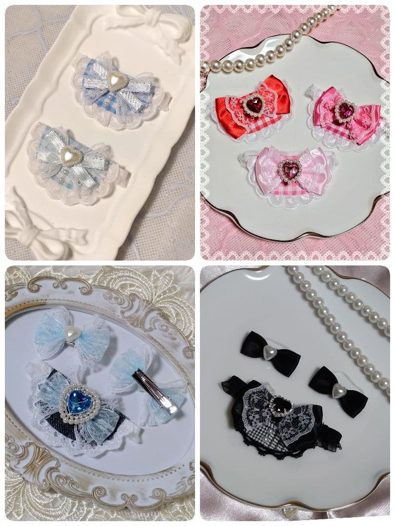 【オーダー/要相談】スタイ リボン チョーカー ヘッドドレス ヘアリボン ぬい服