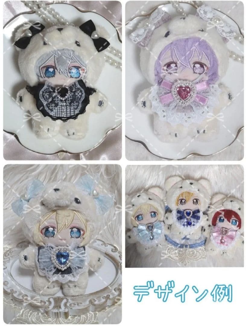 【オーダー/要相談】スタイ リボン チョーカー ヘッドドレス ヘアリボン ぬい服