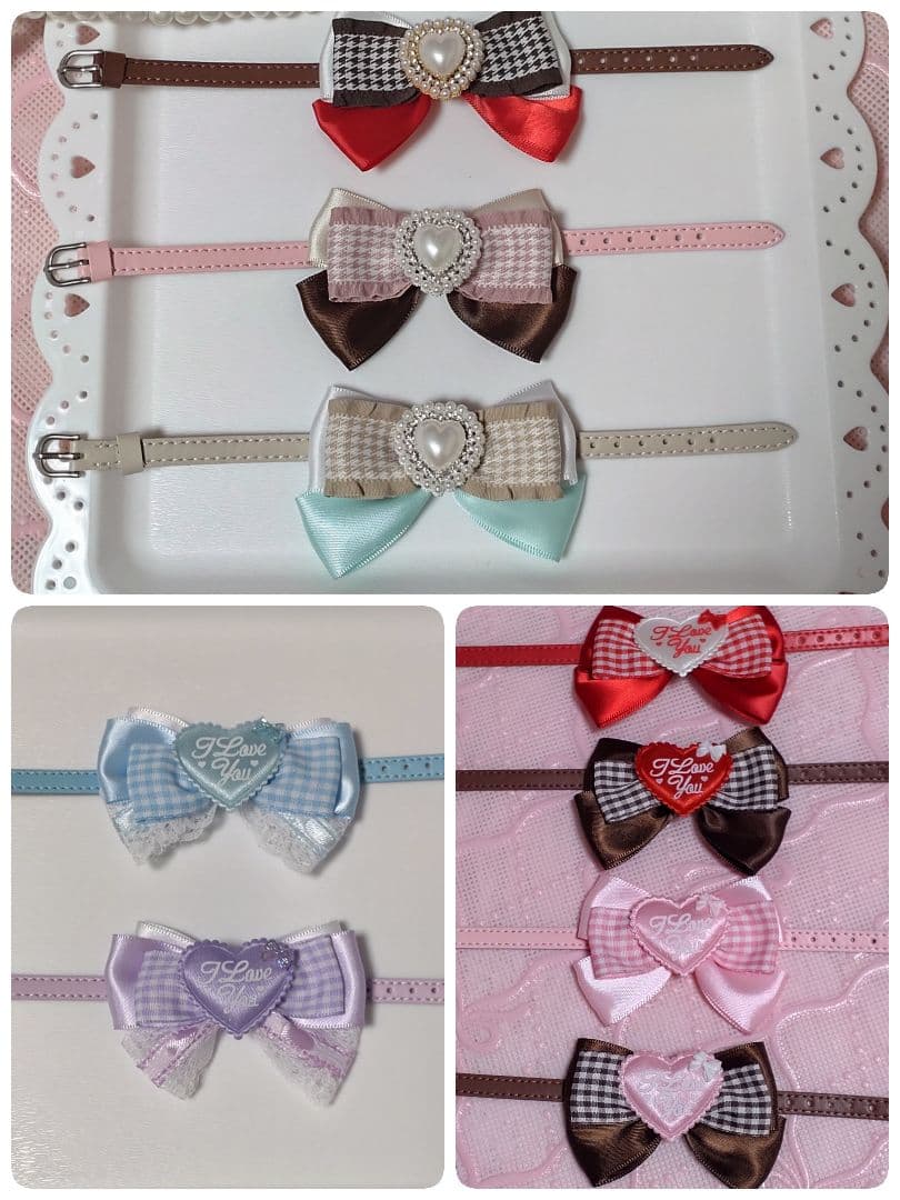 【オーダー/要相談】スタイ リボン チョーカー ヘッドドレス ヘアリボン ぬい服