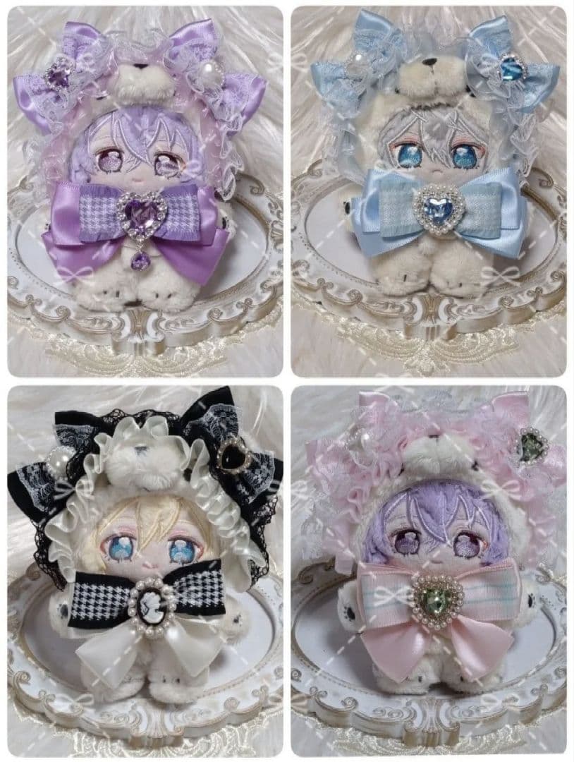 【オーダー/要相談】スタイ リボン チョーカー ヘッドドレス ヘアリボン ぬい服