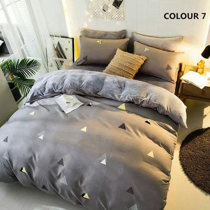 AB両面 マイクロファイバー掛け 秋冬毛布 ブランケット寝具セット