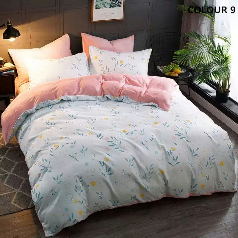 AB両面 マイクロファイバー掛け 秋冬毛布 ブランケット寝具セット