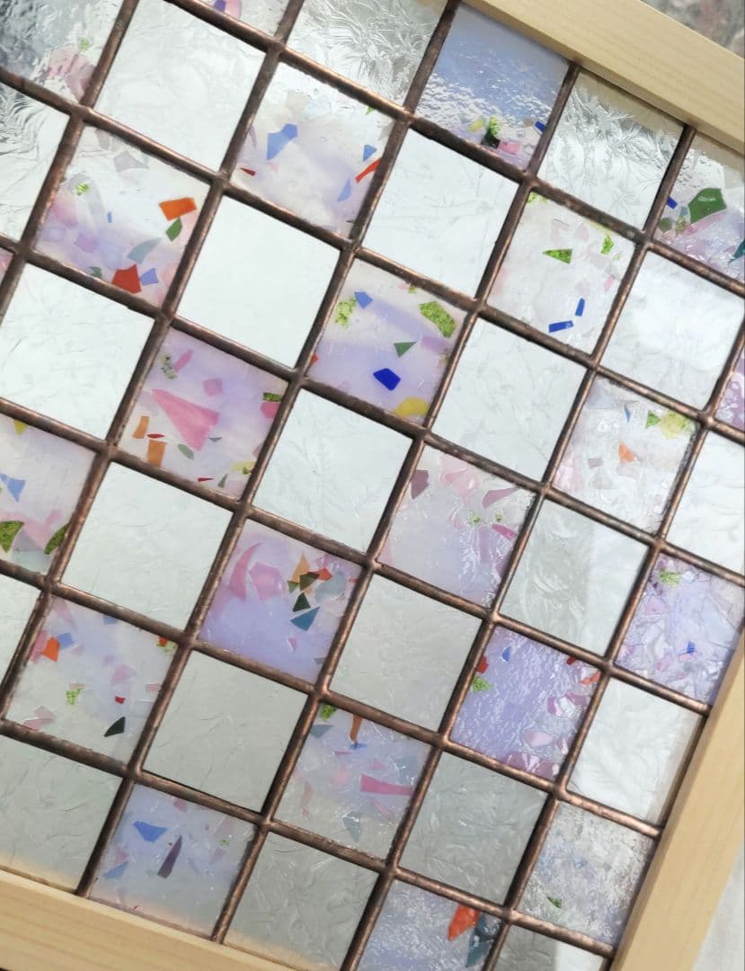 ステンドグラスパネル 「春よこい」