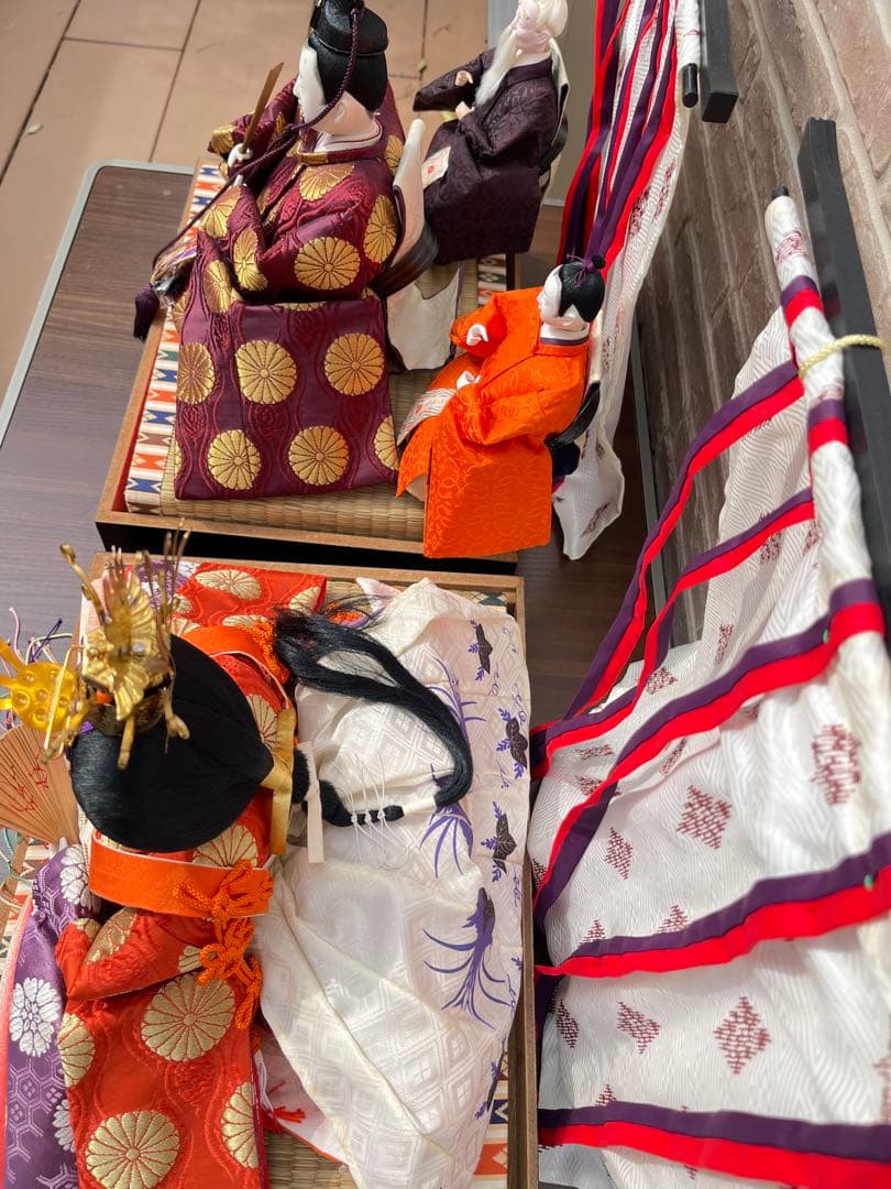 【有職雛】桐箱書き入 親王飾り 有職御几帳付 本格雛人形一式　期間限定